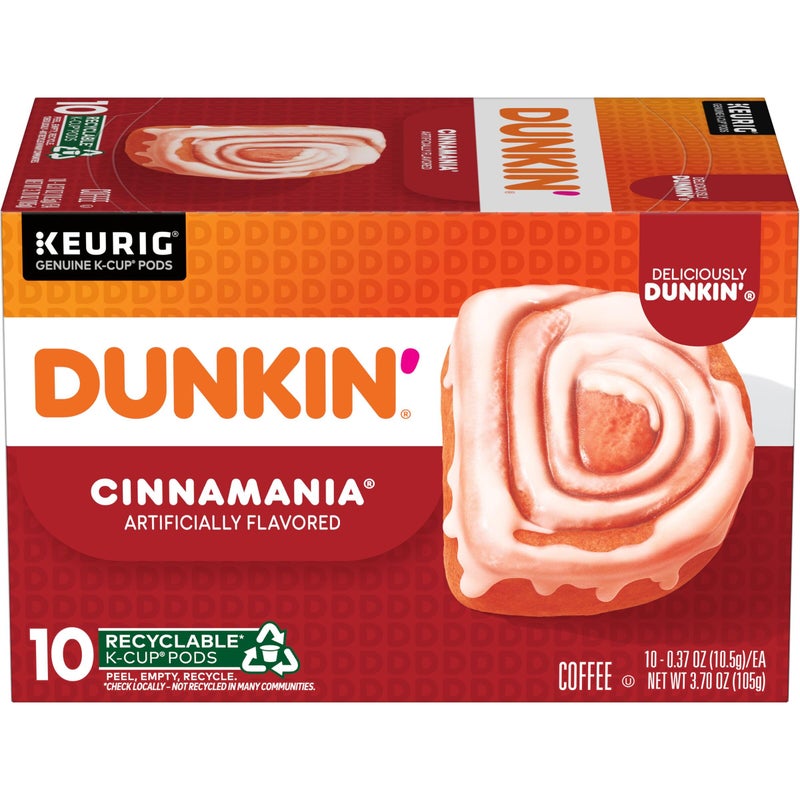 Dunkin' Cinnamania Flavored Coffee, 60 Keurig K-Cup Pods - Image 1